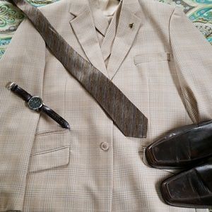 E.J. Samuel 3 piece plaid suit